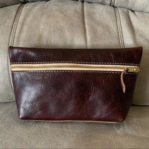 Portland Leather Goods Large Makeup Bag